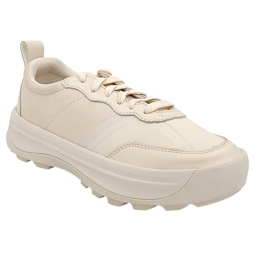 Sorel Women Ona 503 Everyday Low WP Sneakers Size US 8.5M Sea Salt Chalk Leather